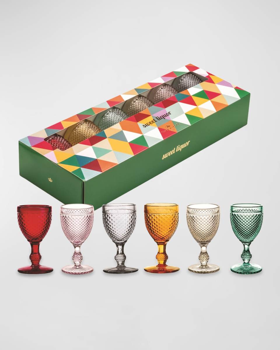 Assorted Cordial Glasses, Set of 6